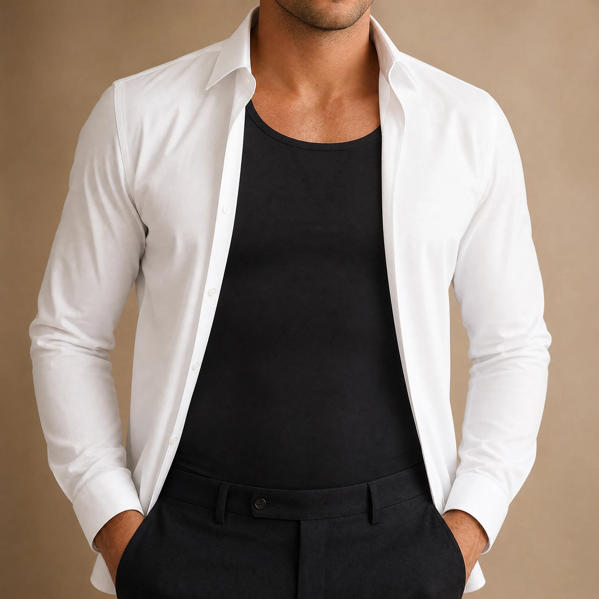 Ironvel Compression Shirt — invisible under a shirt